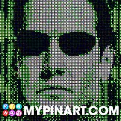 Matrix Neo pushpins design