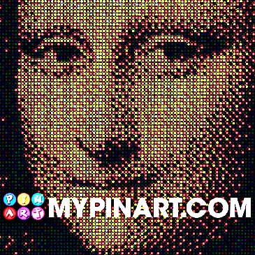 Mona Lisa pushpin art
